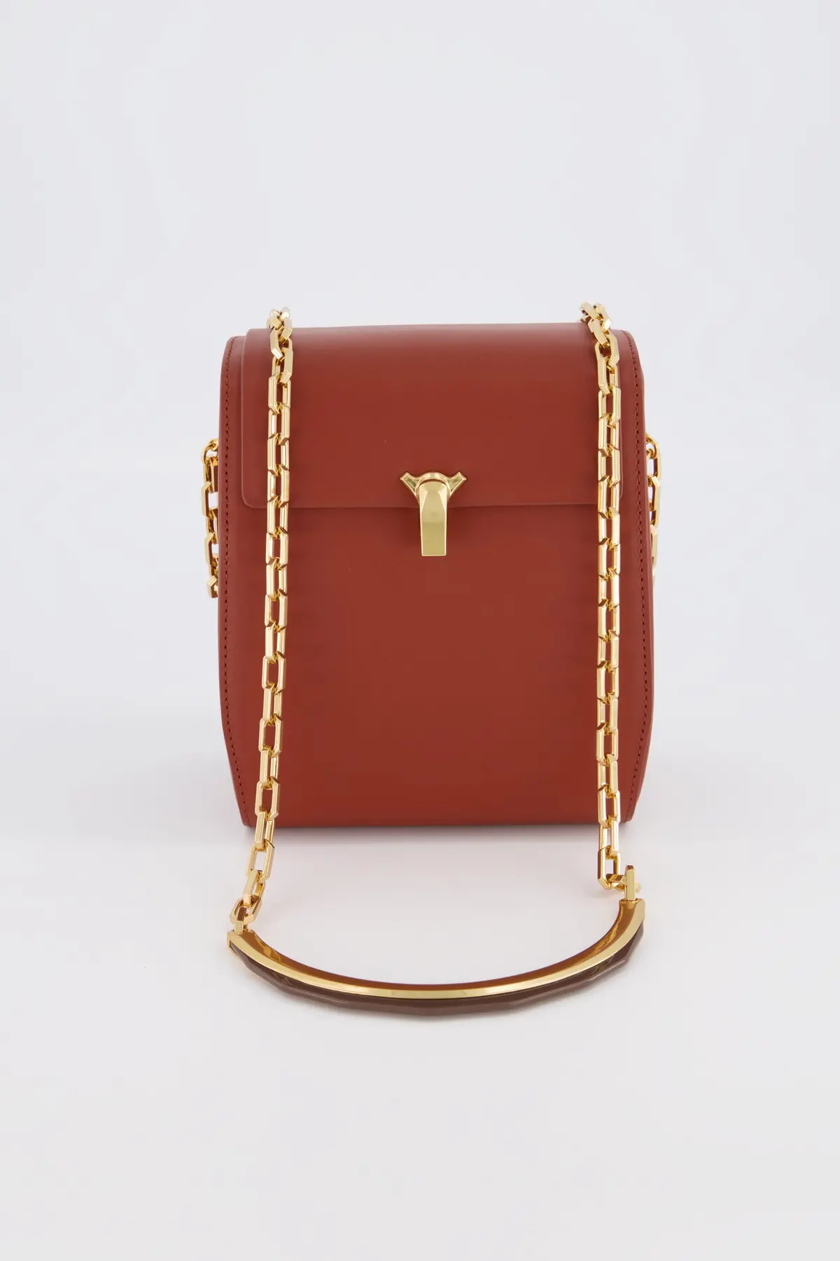 The Volon Tan Po Leather Box Bag 1