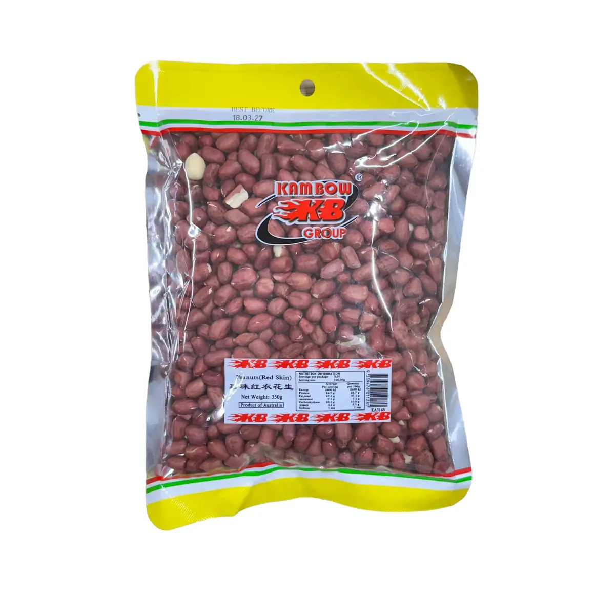 Kambow Red Skin Peanuts 350G 1