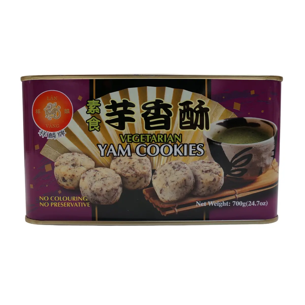Lan Vang Vegetarian Yam Cookies 700G 1