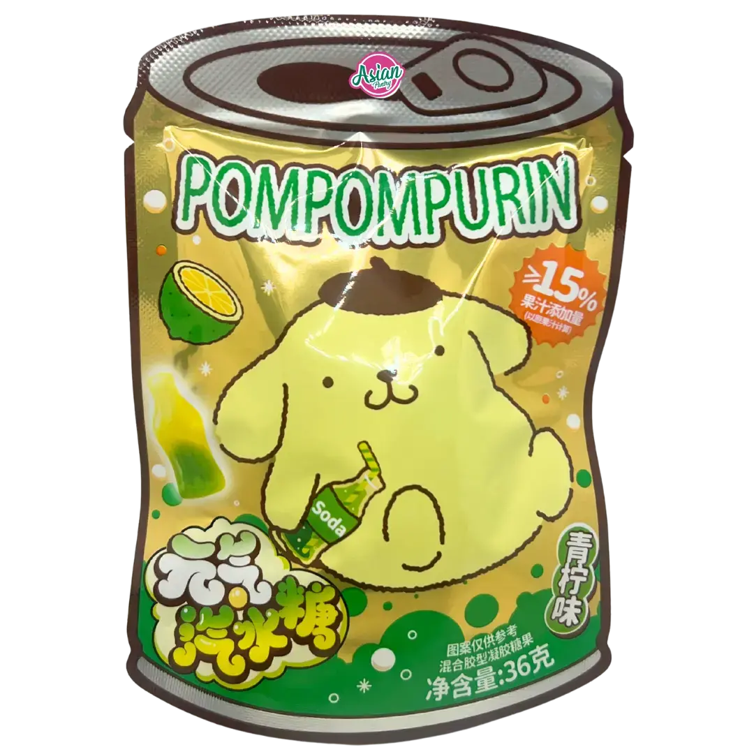Sanrio Pompompurin Soda Candy (Lime Flavour) 36G 1