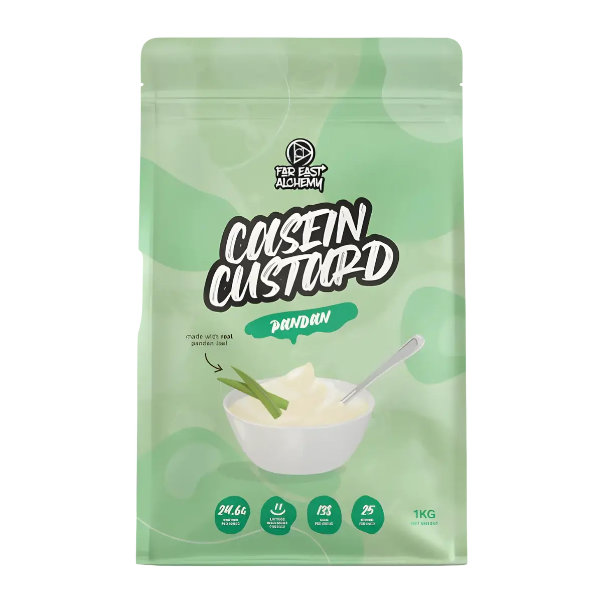 Far East Alchemy Casein Protein Custard Pandan (Limited Edition) 1Kg 1