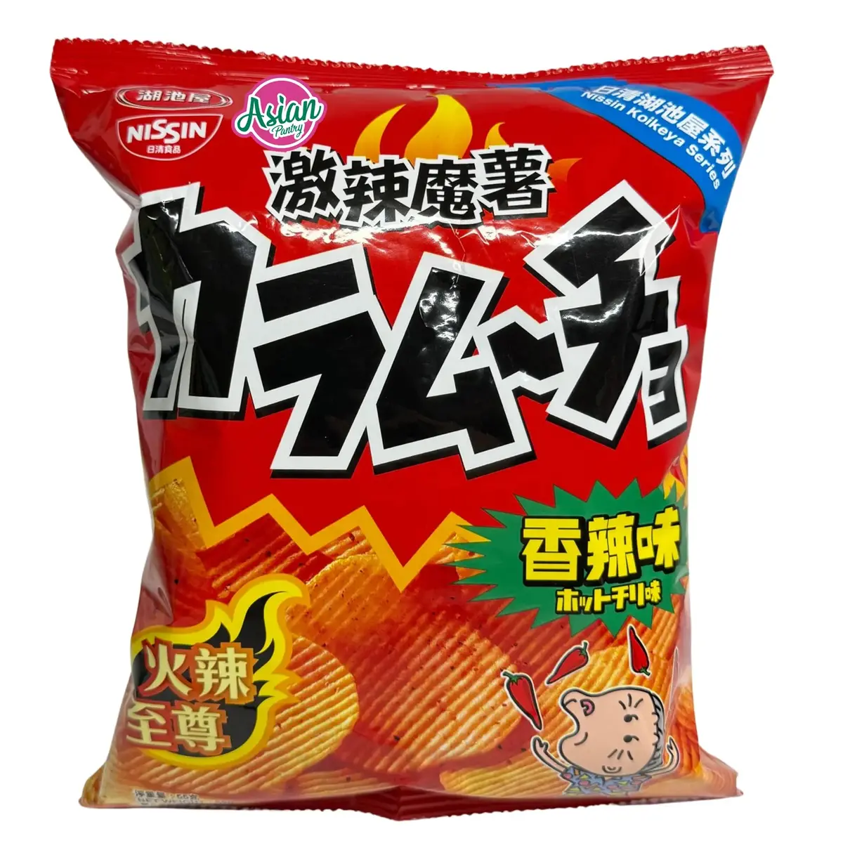 Nissin Potato Chips Hot Chilli Flavour 55G 1