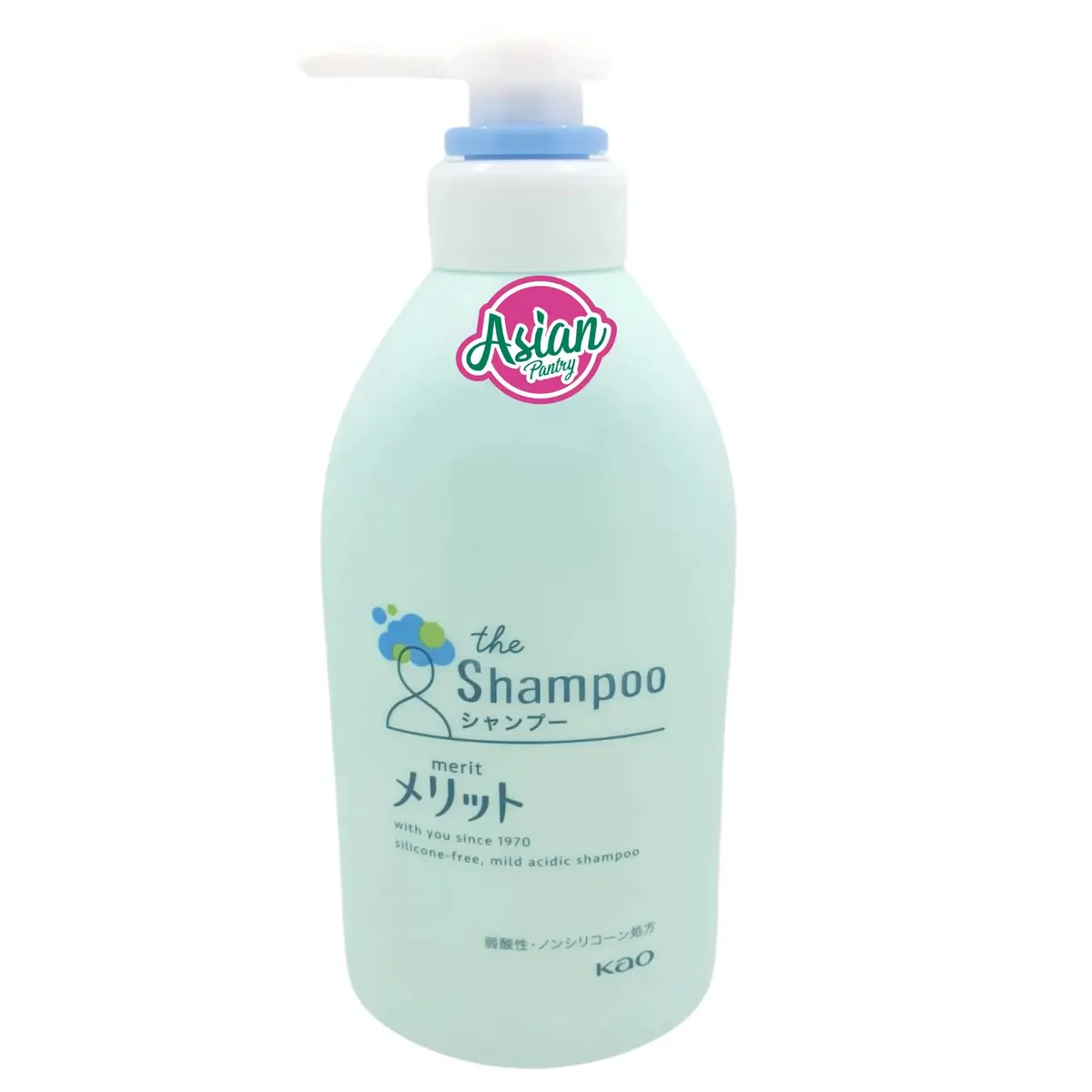 Kao Merit Scalp Cleansing Silicone-Free Shampoo Pump Bottle 480Ml 1
