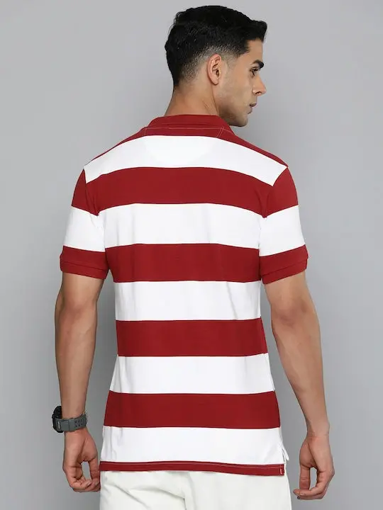 Men's Striped Polo T-Shirt 2