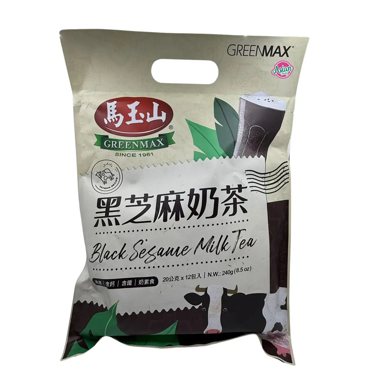 Greenmax Black Sesame Milk Tea 240G 1