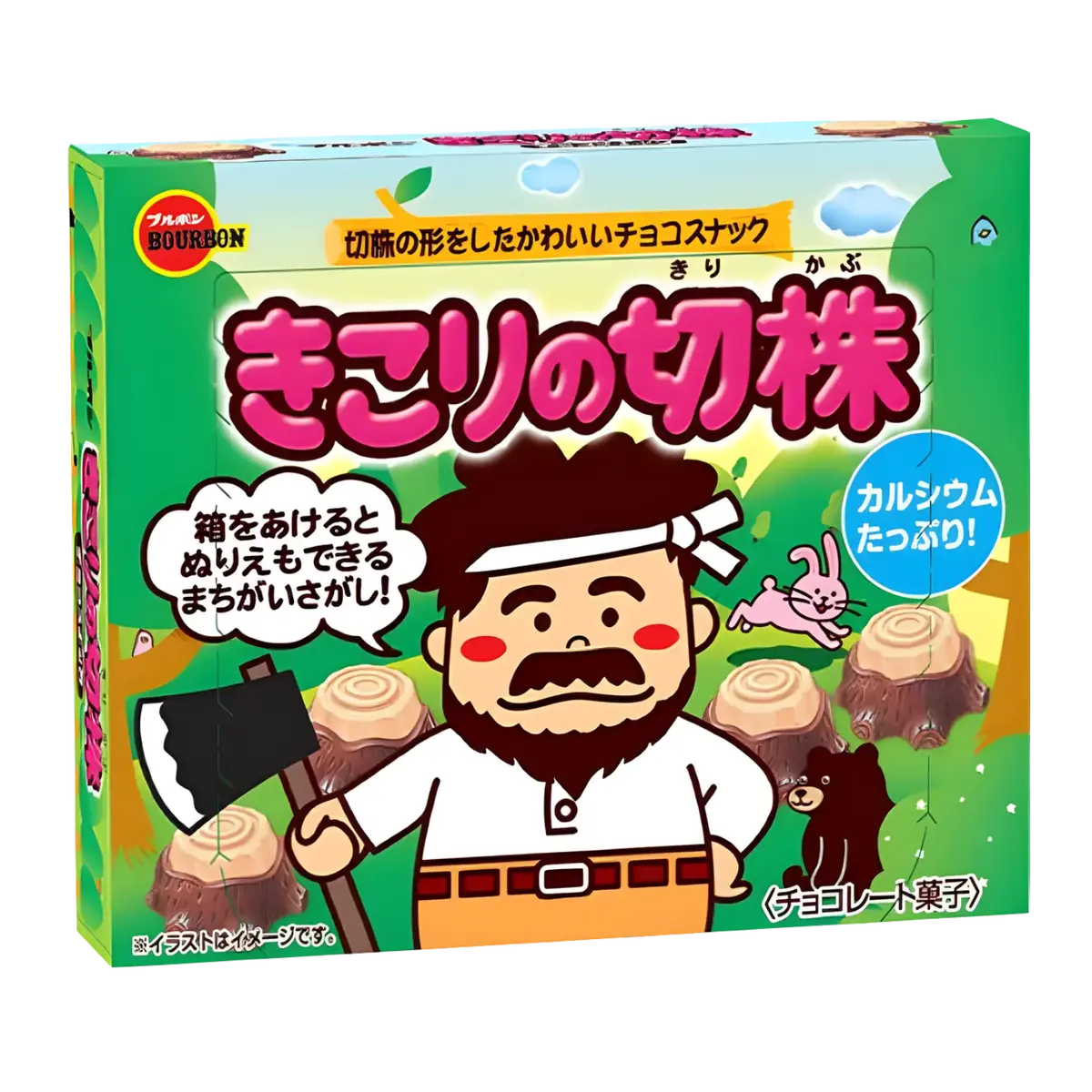 Bourbon Kikori No Kirikabu (Tree) Chocolate Biscuit 66G 1