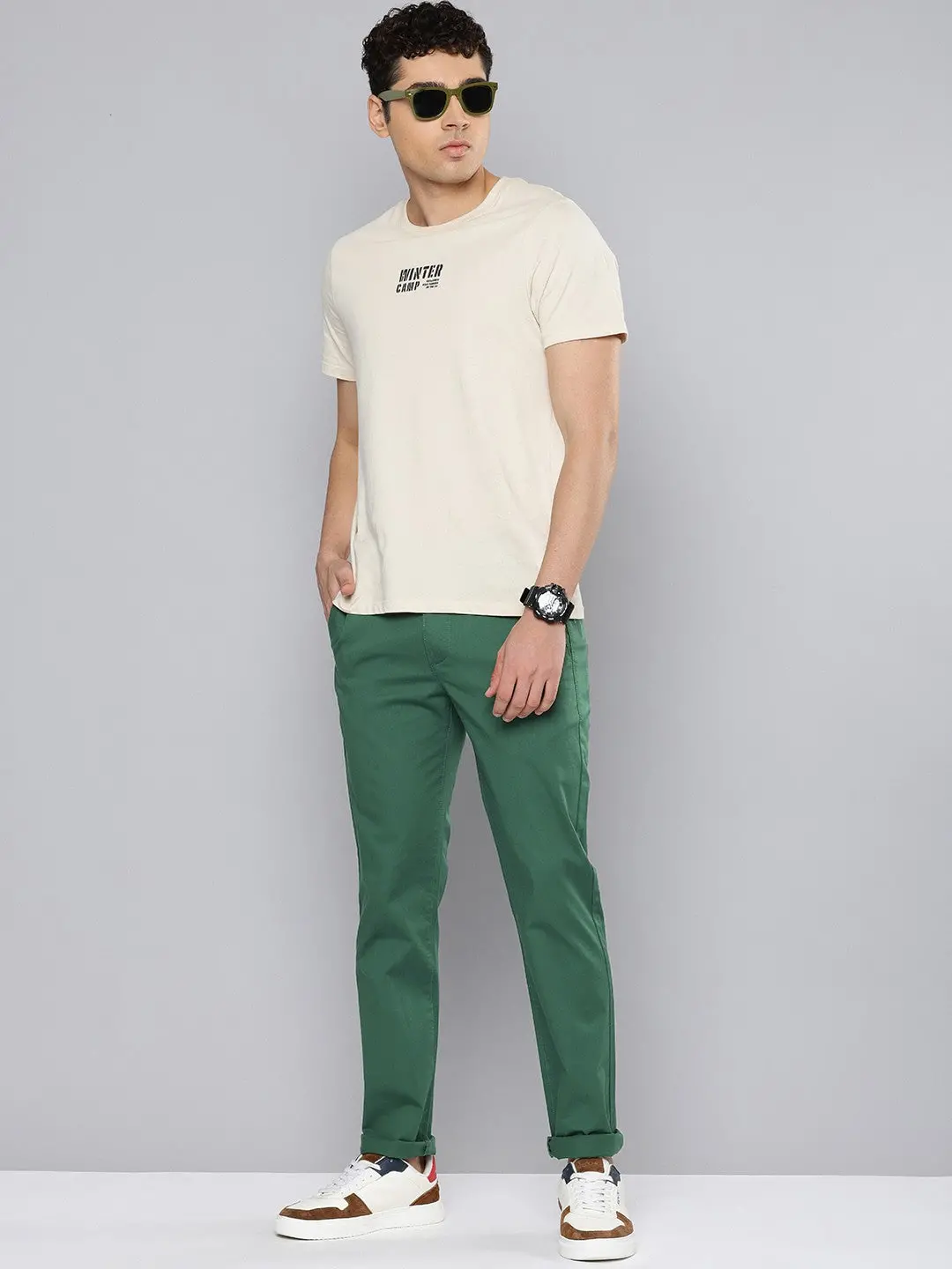 Men's 511 Slim Fit Green Chinos 1