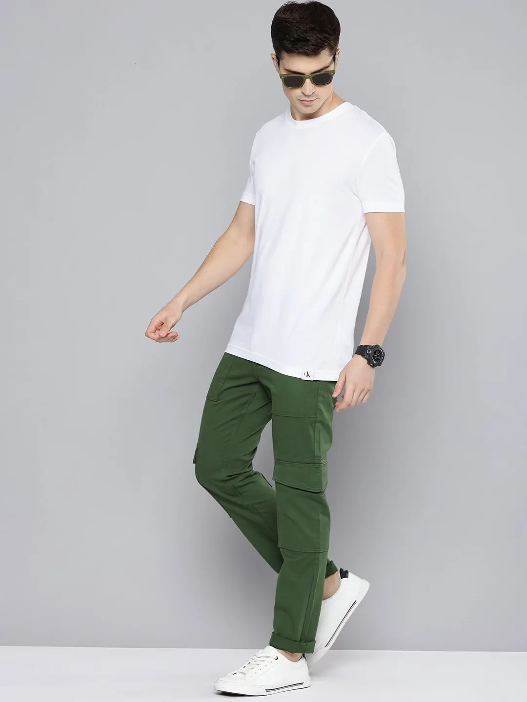 Men's 511 Slim Fit Olive Cargo Trousers 1