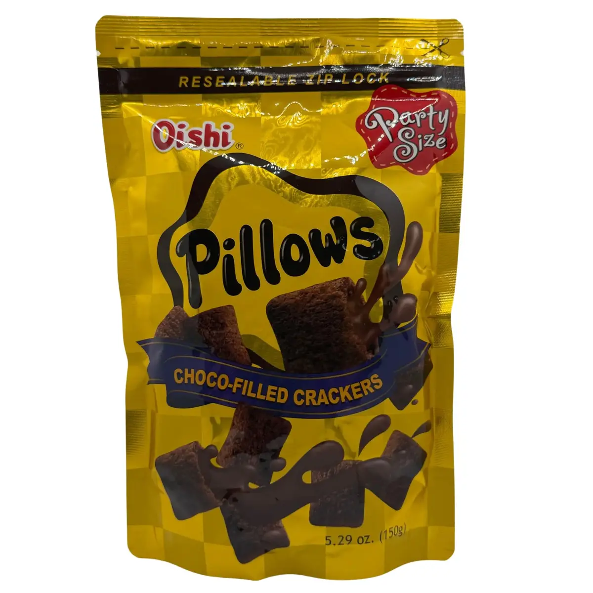 Oishi Pillows Choco-Filled Crackers 150G 1