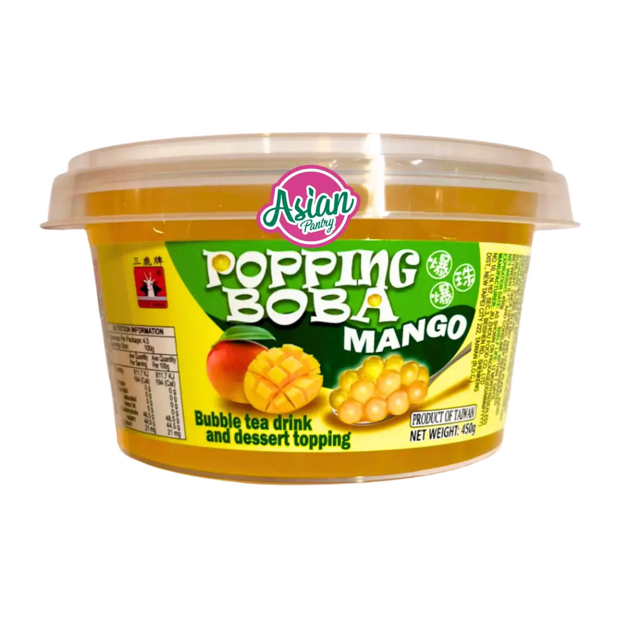 Ctf Mango Flavour Popping Boba 450G 1