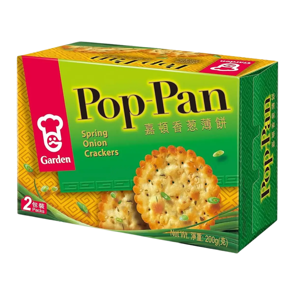 Garden Pop-Pan Spring Onion Crackers 200G 1
