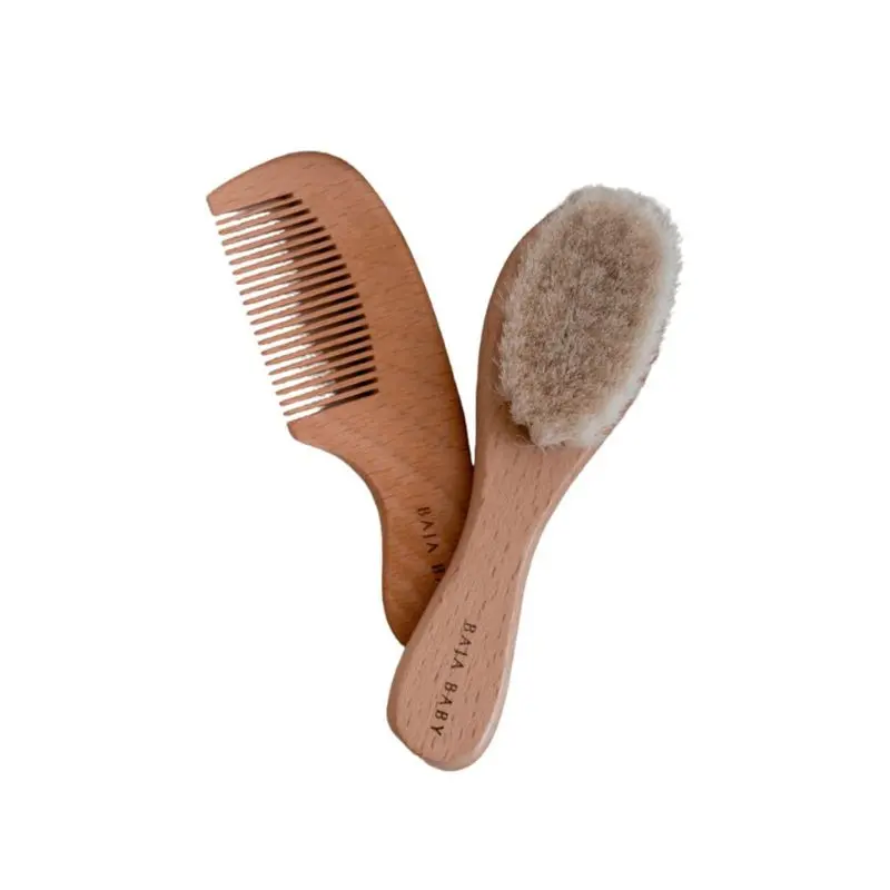 Wooden Brush & Comb Set 1