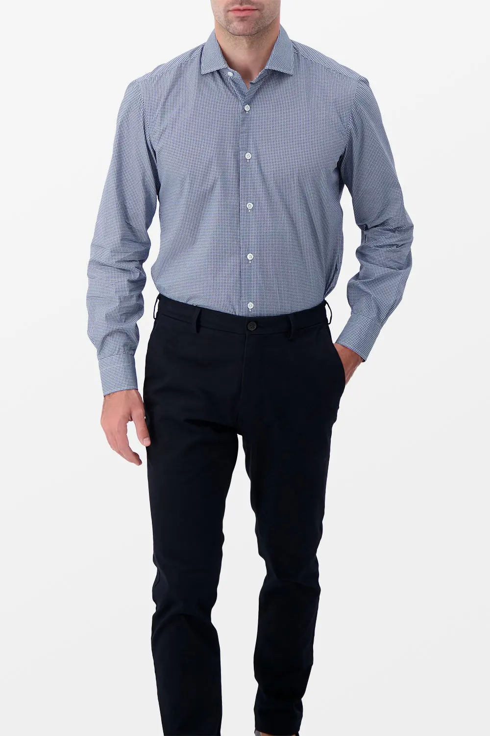 Barba Napoli Blue Classic Shirt 1