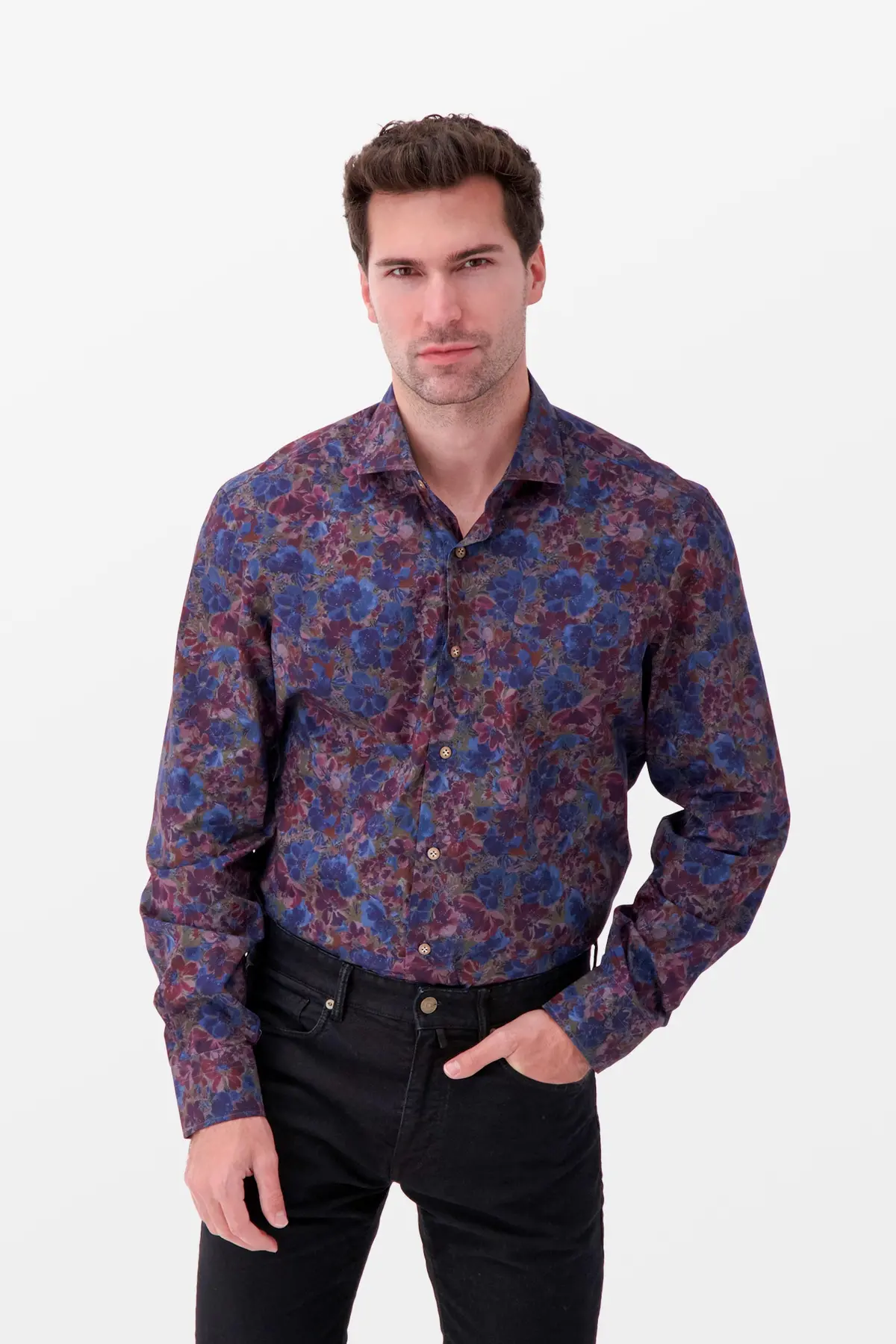 Barba Napoli Blue Classic Shirt 1
