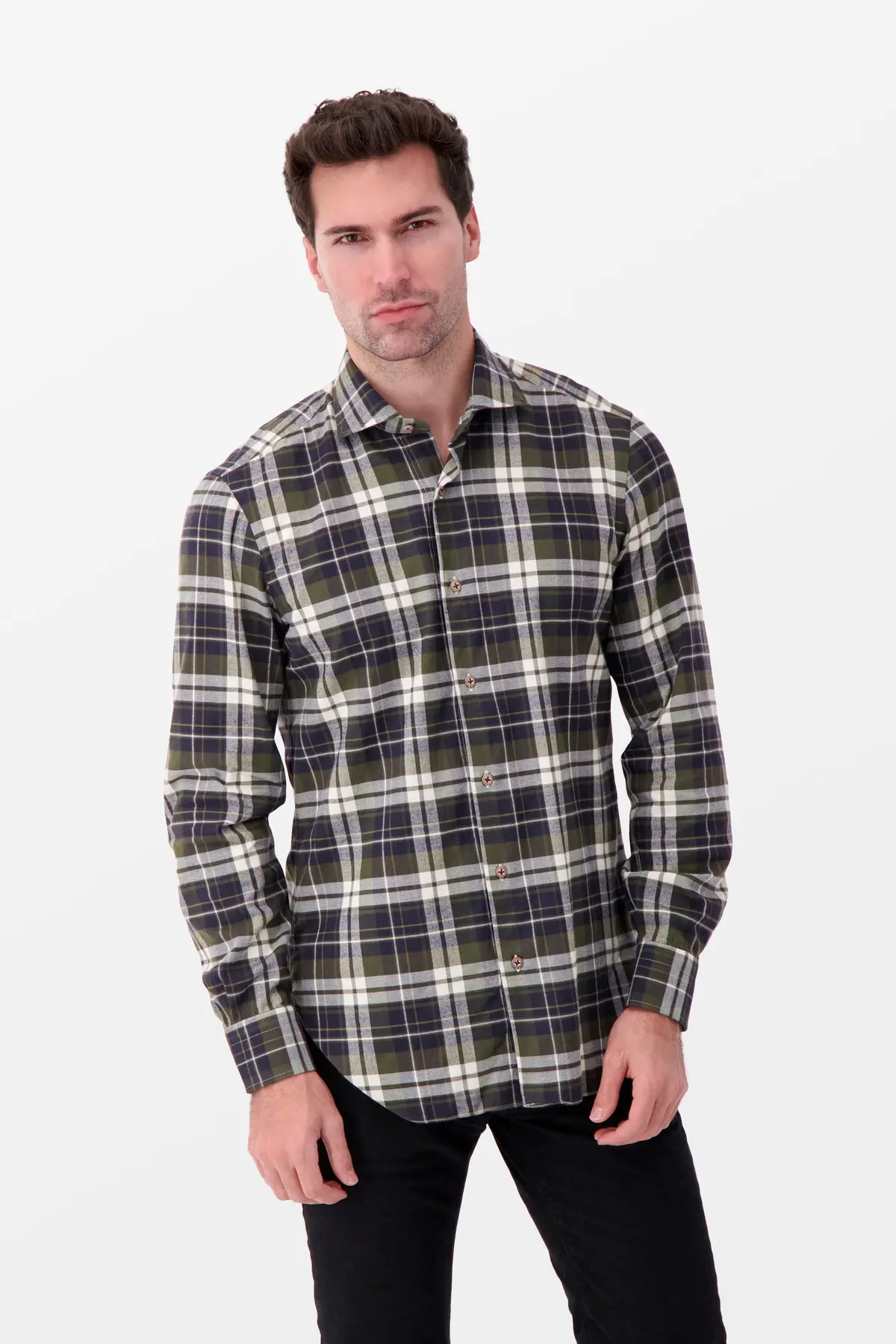 Barba Napoli Grey Classic Shirt 1