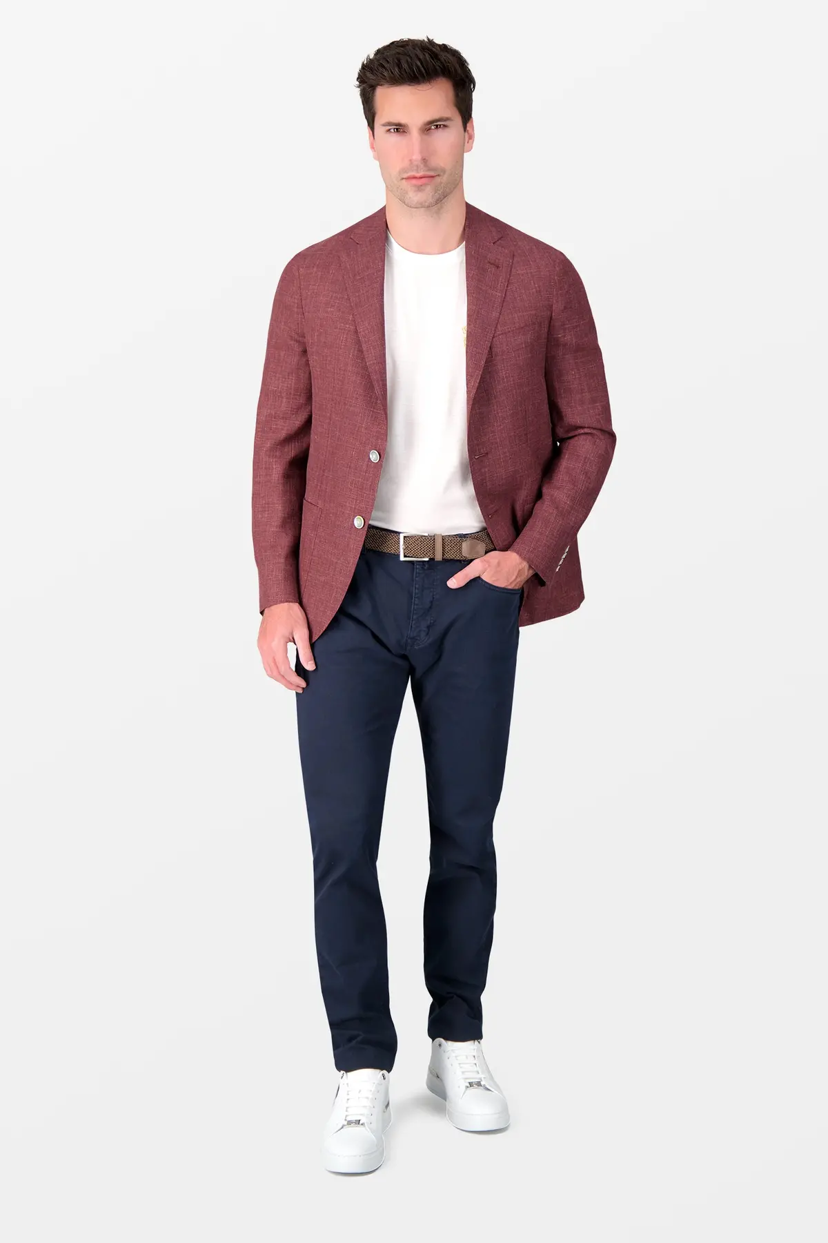 Barba Napoli Burgundy Jimmy Blazer 6