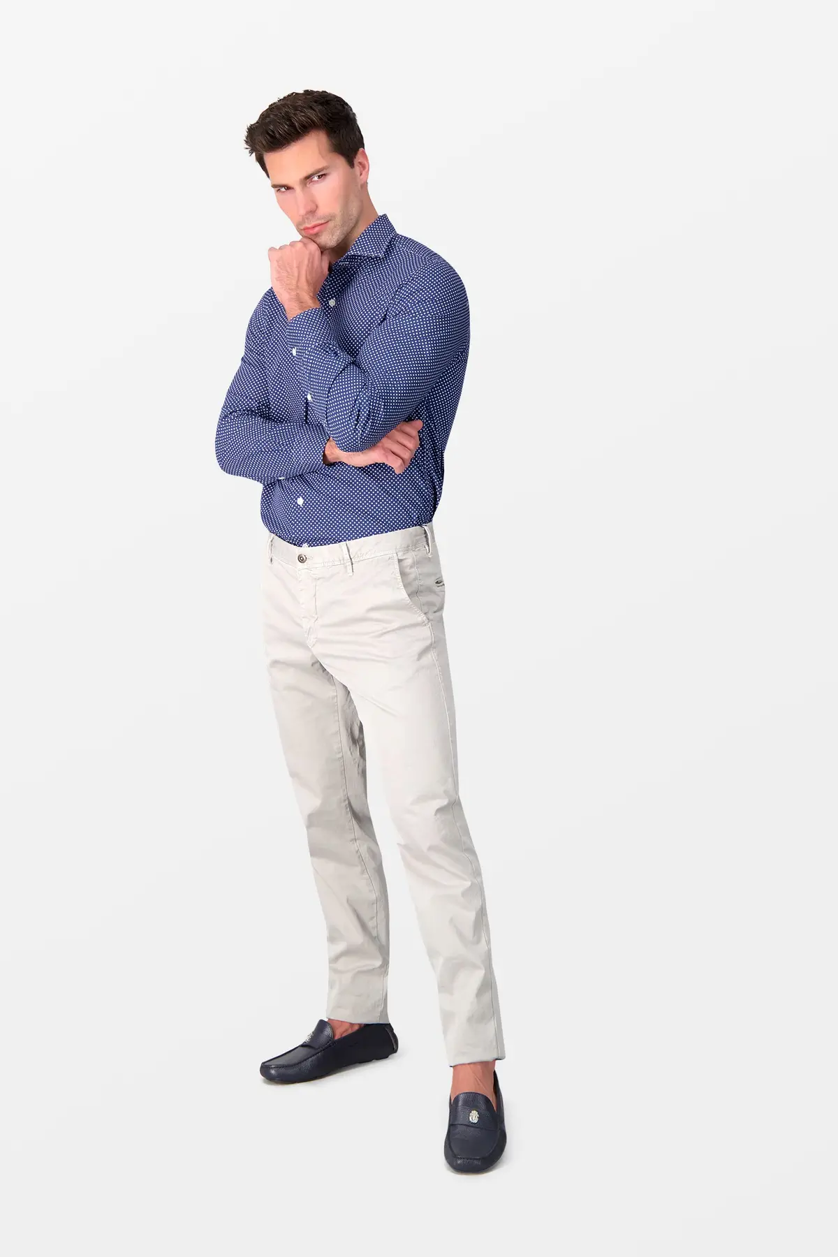 Barba Napoli Blue Classic Shirt 2