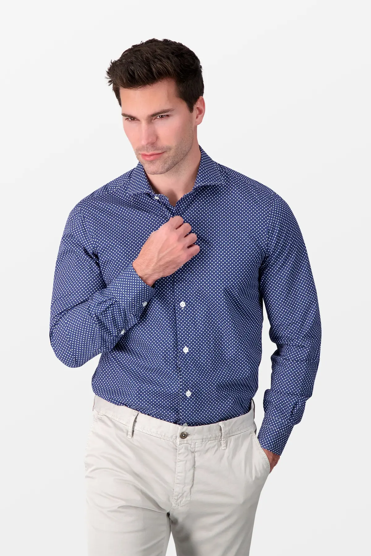 Barba Napoli Blue Classic Shirt 4