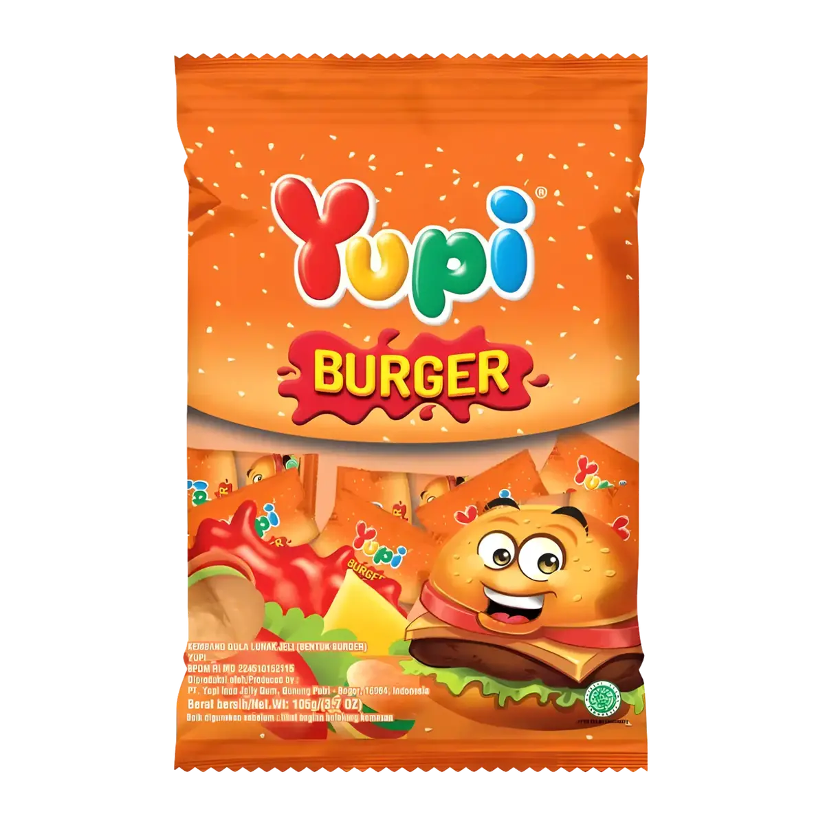 Yupi Mini Burger Gummy 105G 1