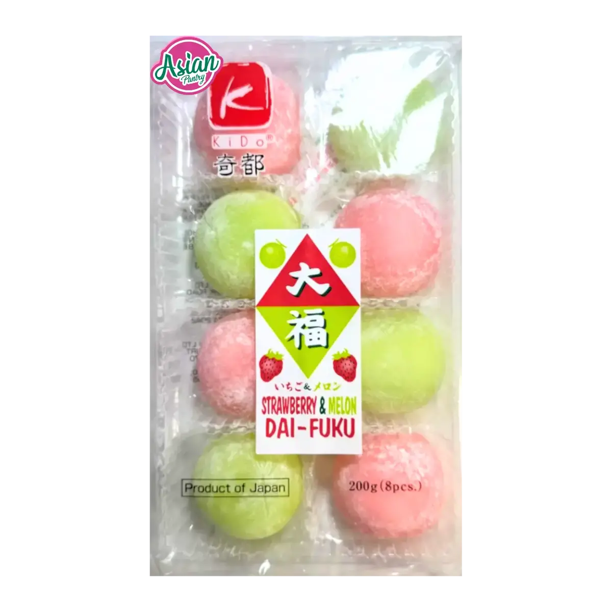 Kido Mix Strawberry/Melon Daifuku 200G 1