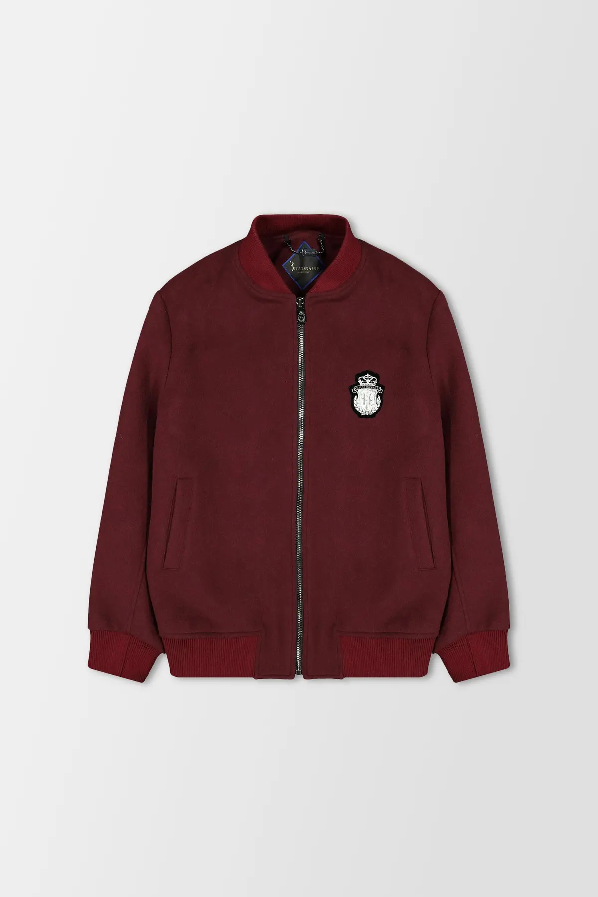 Billionaire Burgundy Bomber Jacket 1