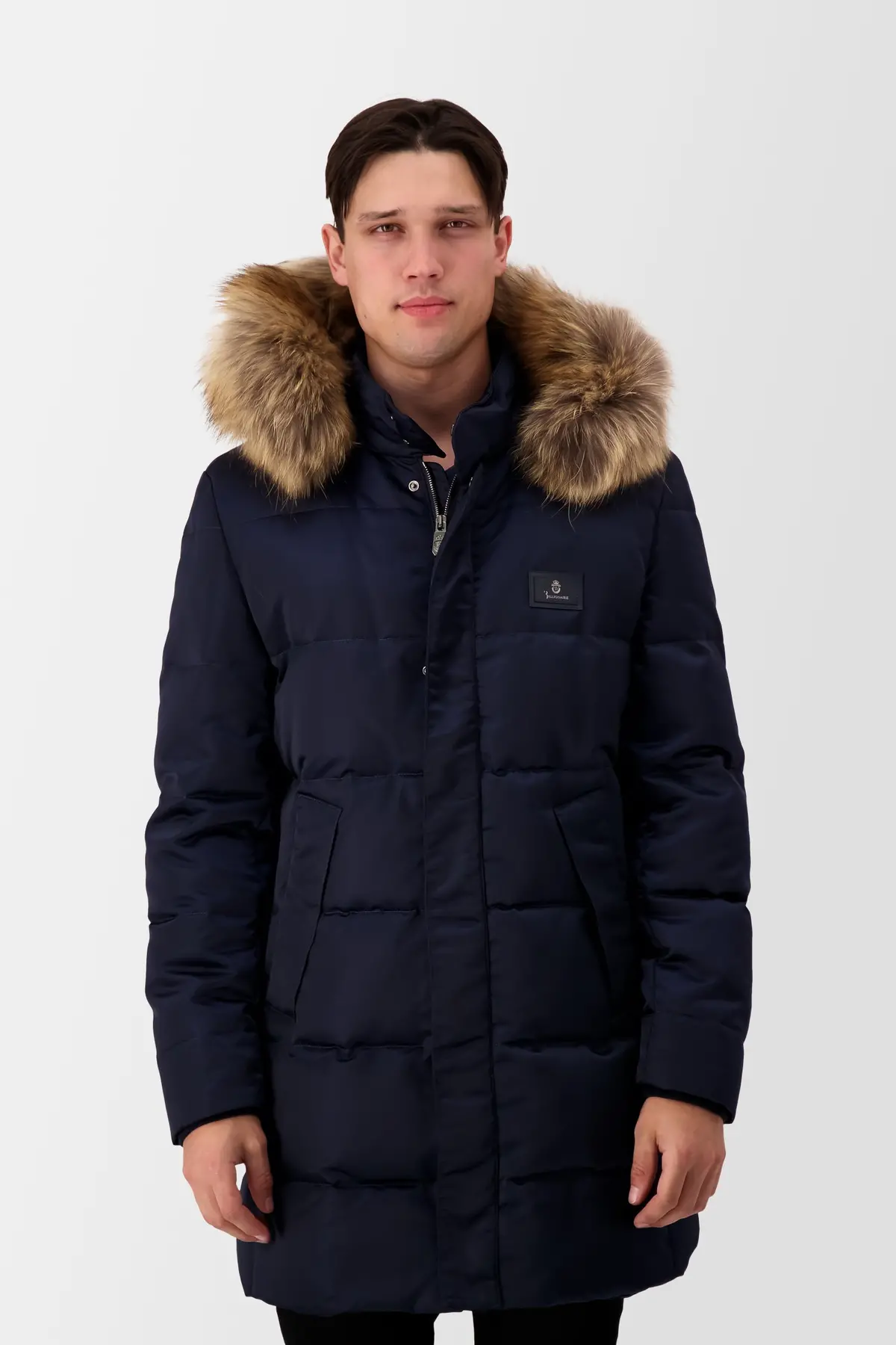 Billionaire Dark Blue Long Down Jacket 1