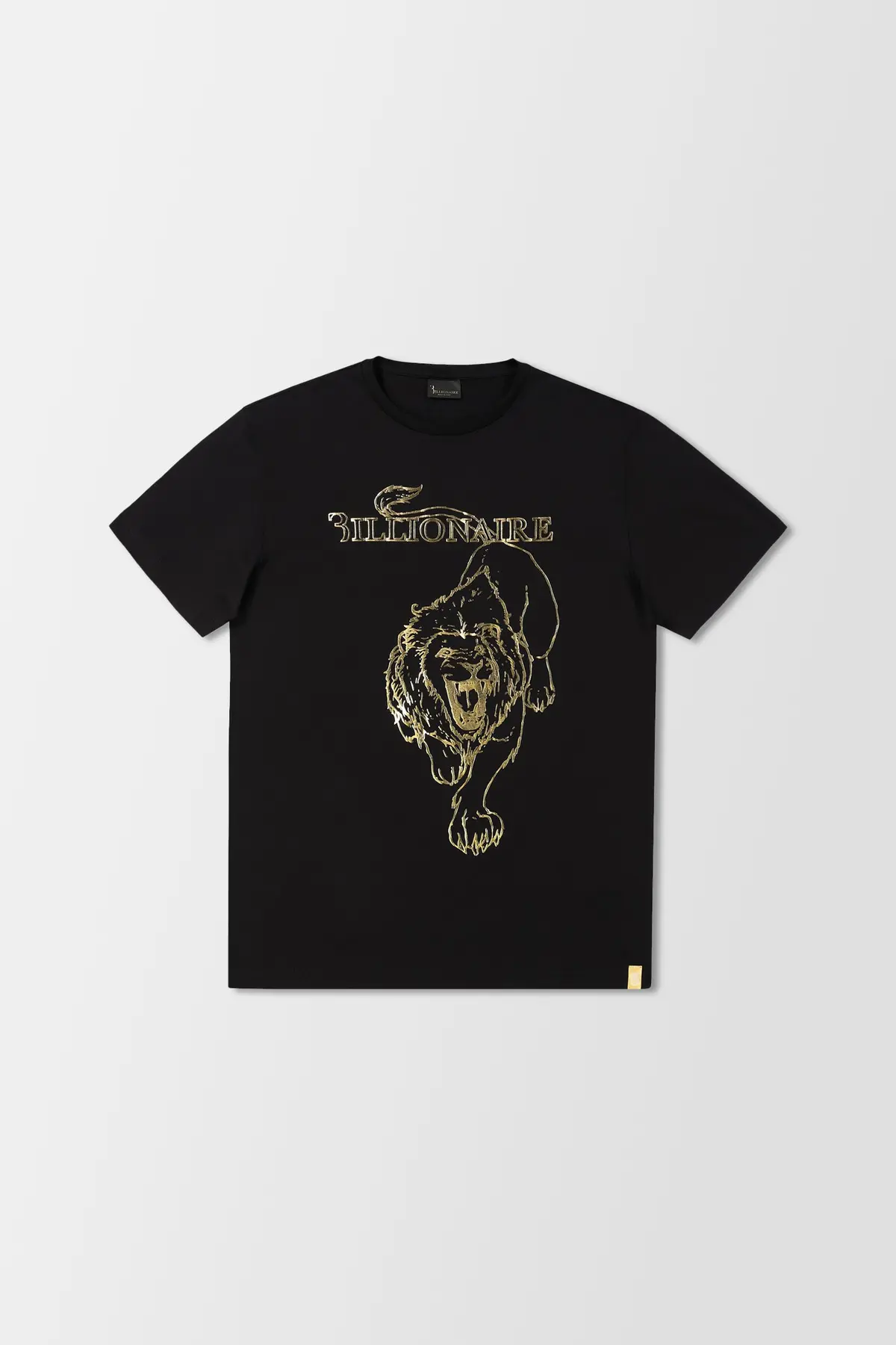 Billionaire Black/Gold Ss Lion Round Neck T-Shirt 1