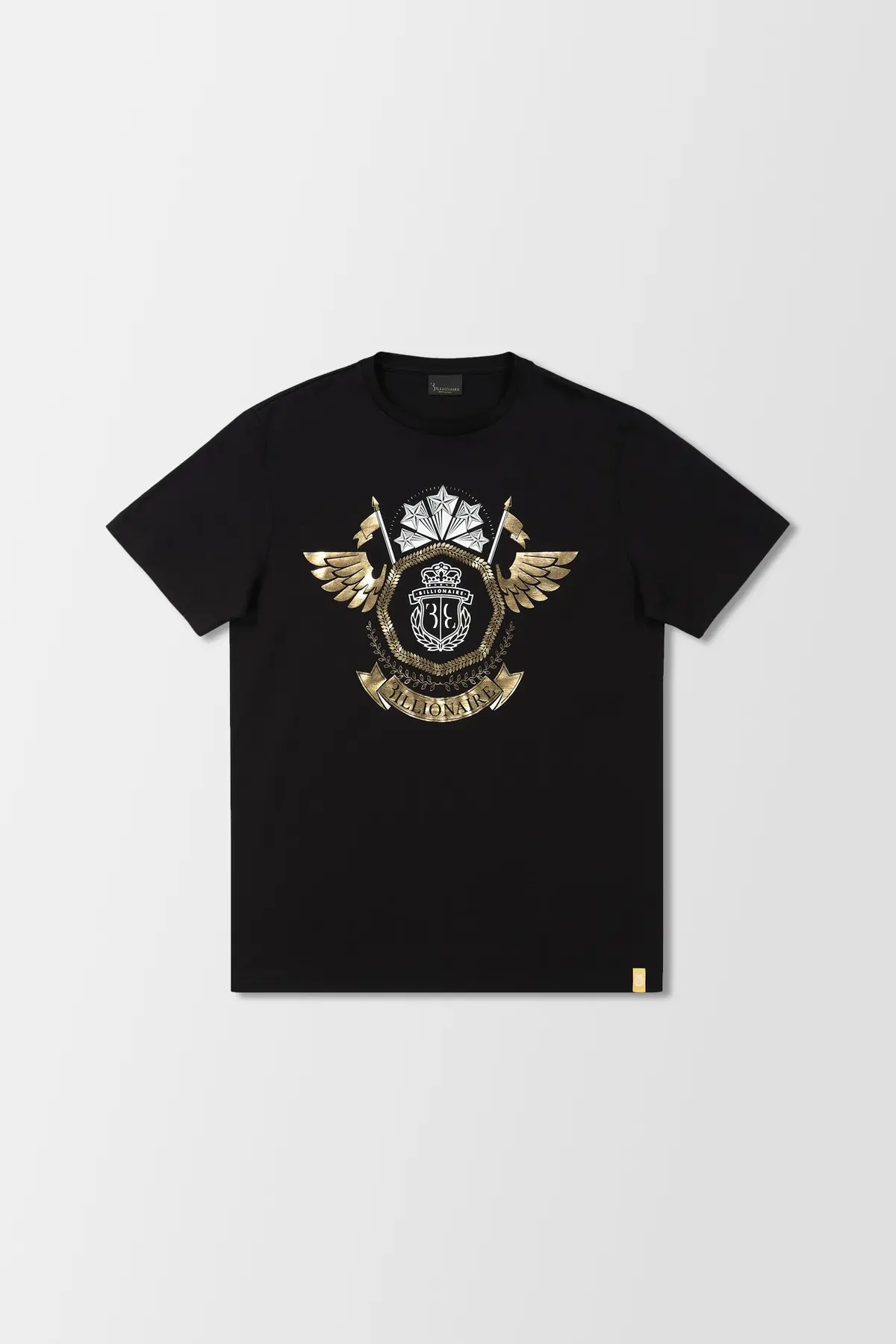 Billionaire Black Ss Crest Round Neck T-Shirt 1