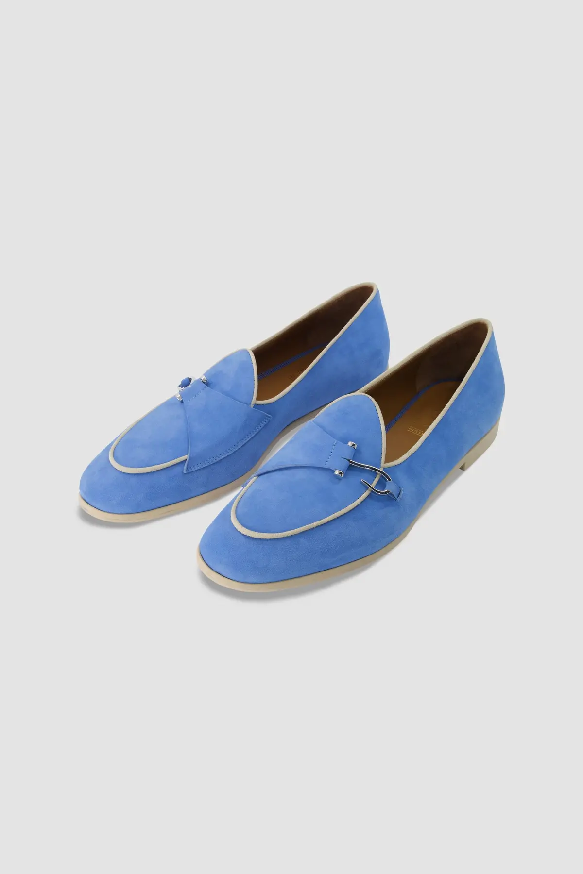 Edhen Milano Comporta Go Blue Suede Loafers 1
