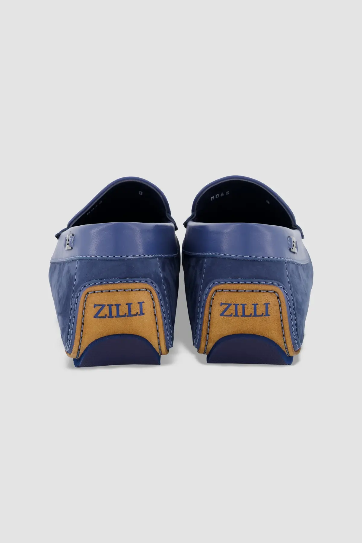 Zilli Blue Soft Nubuck Moccasins 2