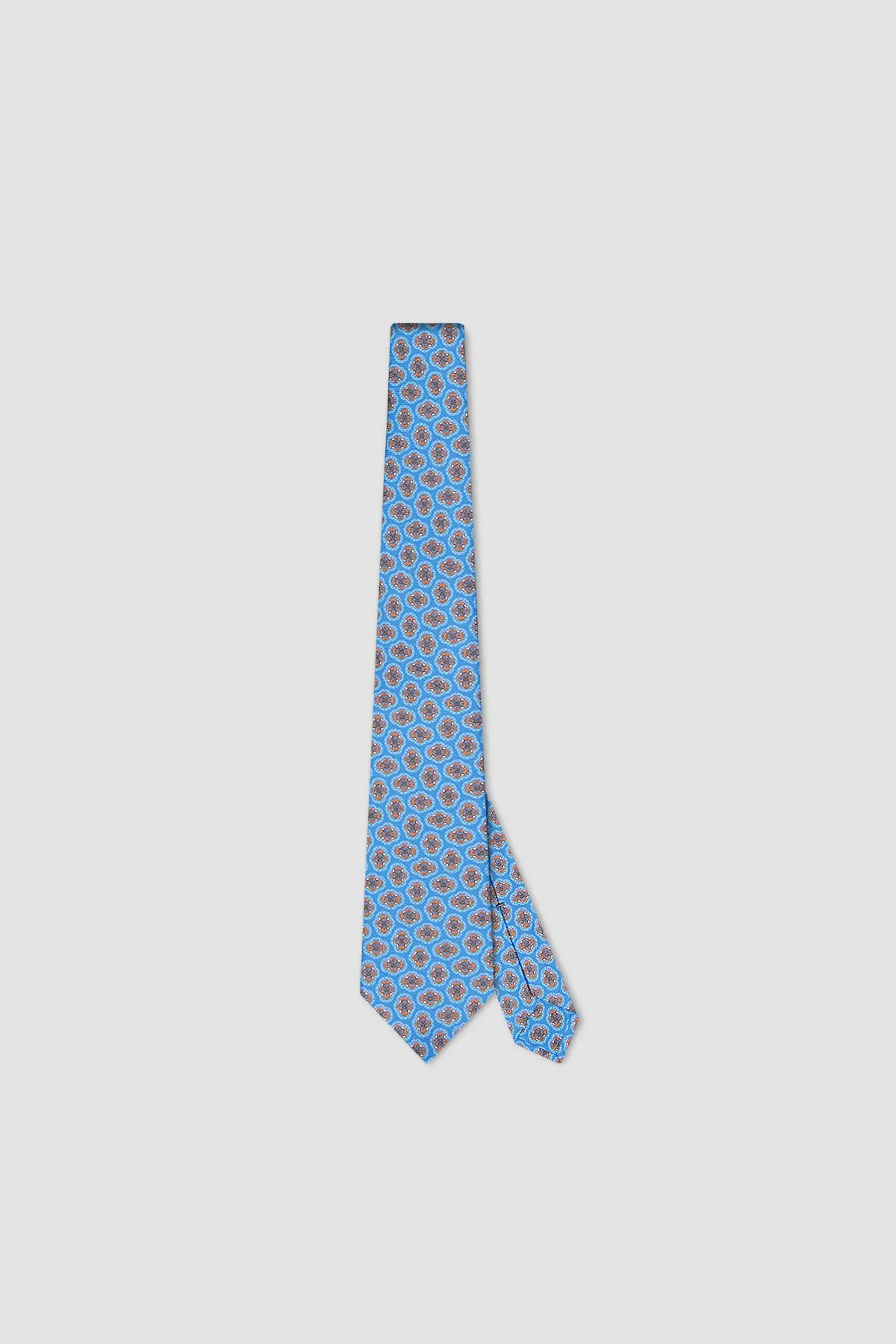 Kiton Blue Silk Tie 1