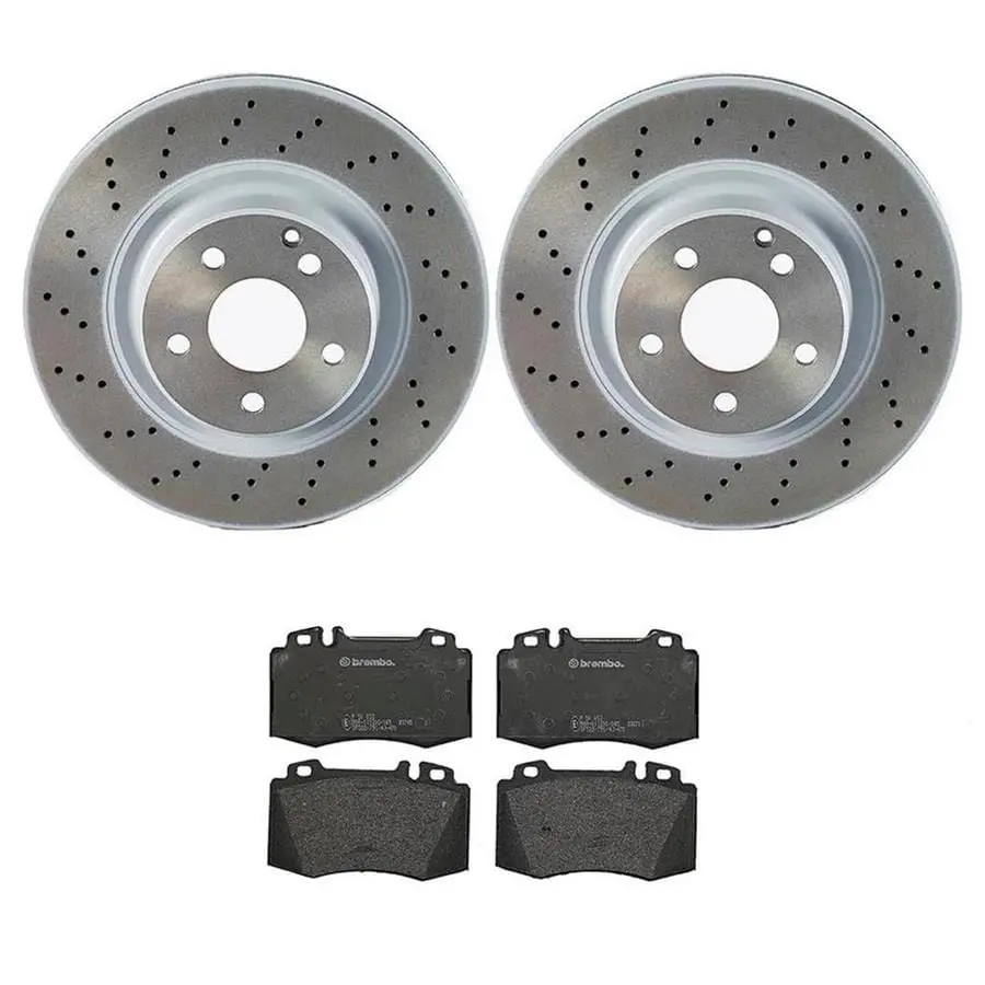 Brembo Kt04254 Front Disc Brake Pad And Rotor Kit 1