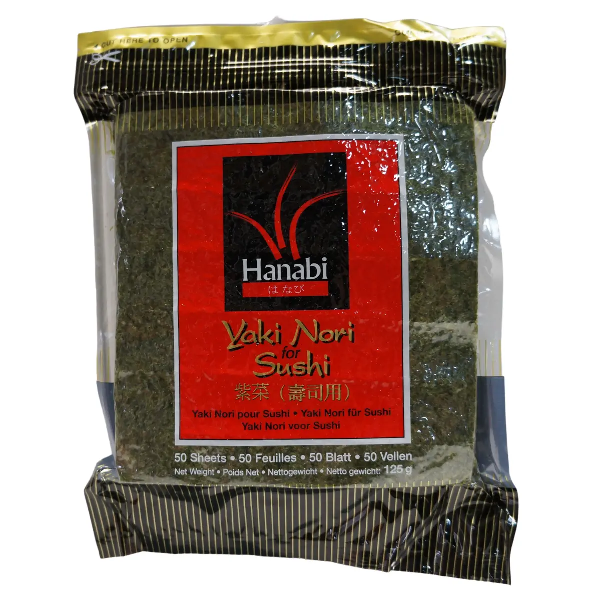 Hanabi Seaweed For Sushi 50 Sheets 125G 1