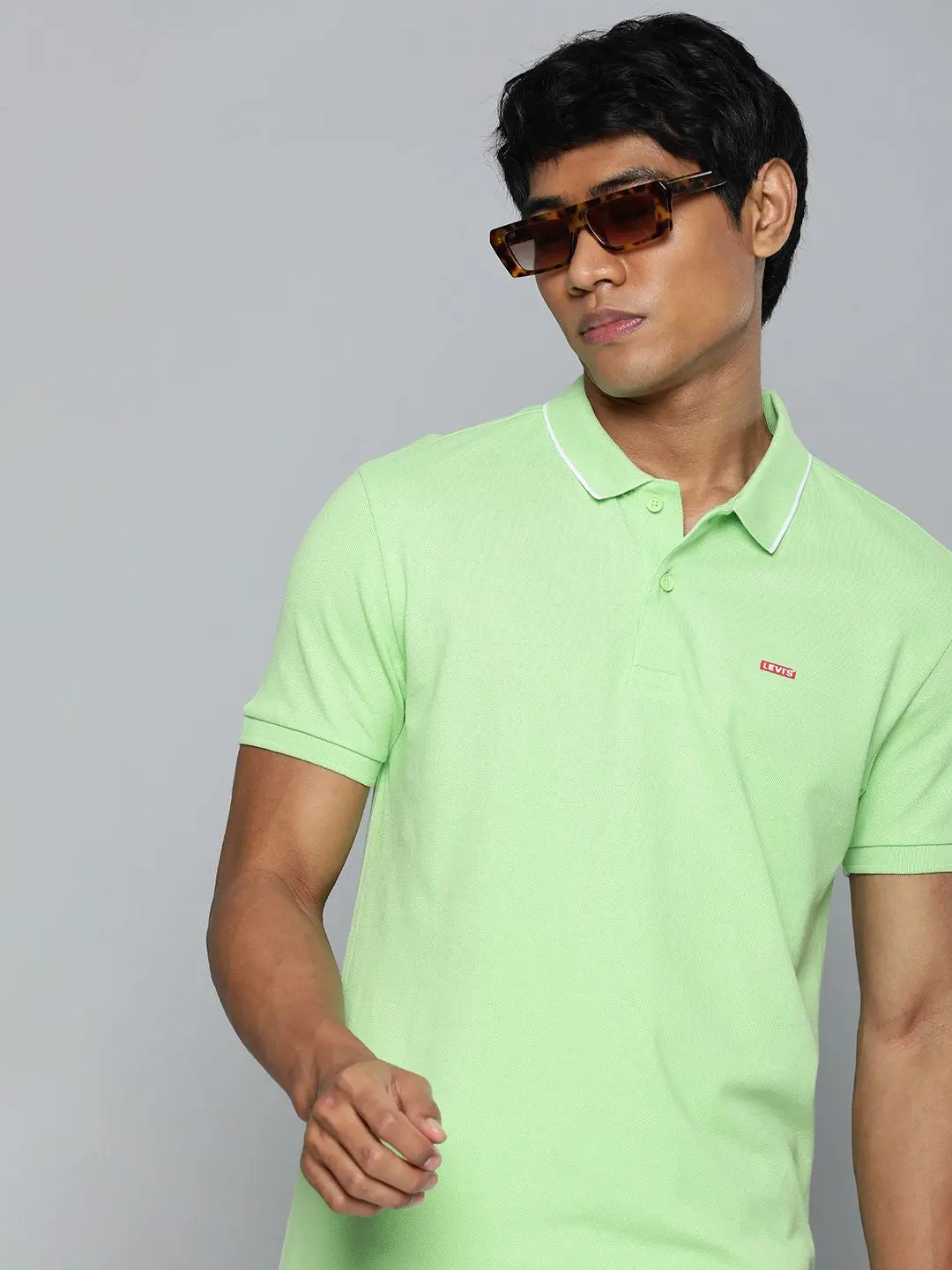 Men's Solid Polo T-Shirt 1