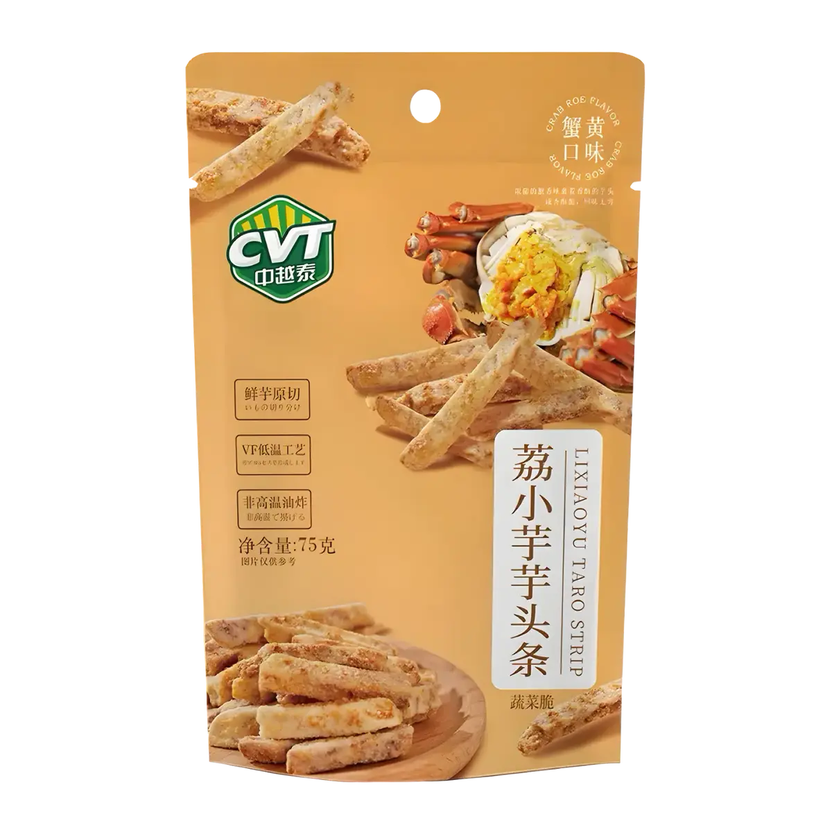 Zhongyuetai Taro Strips Crab Roe Flavour 75G 1