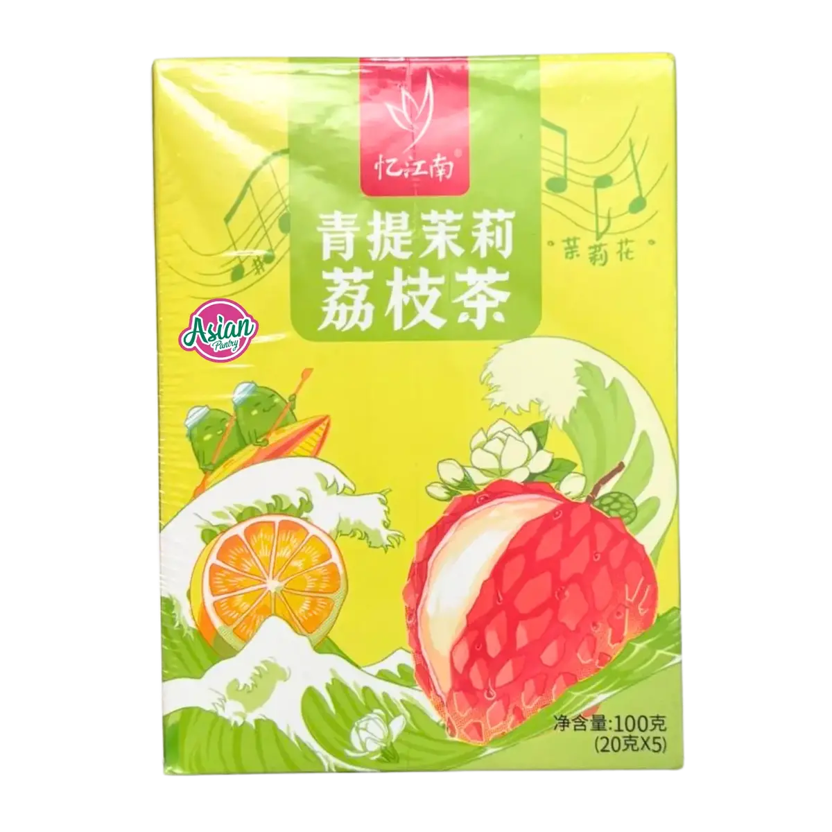 Yi Jiang Nan Green Grape Jasmine Lychee Tea 100G 1