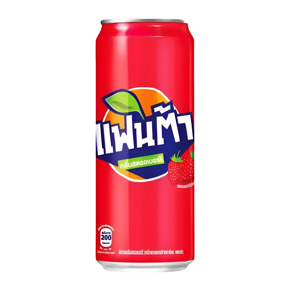 Fanta Strawberry Flavour (Thai) 325Ml 1