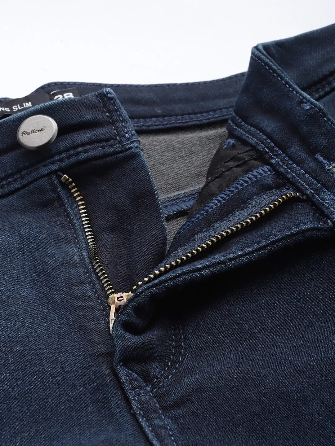 Women's Redloop 312 Blue Straight Fit Mid Rise Jeans 5