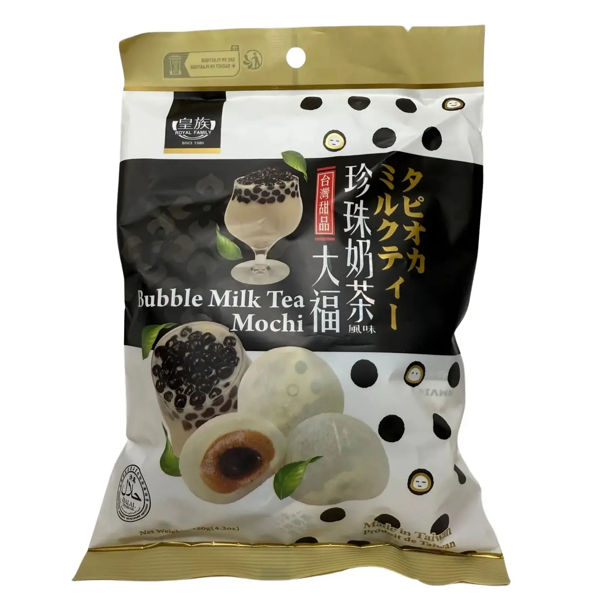 Royal Family Bubble Milk Tea Mochi 120G 1