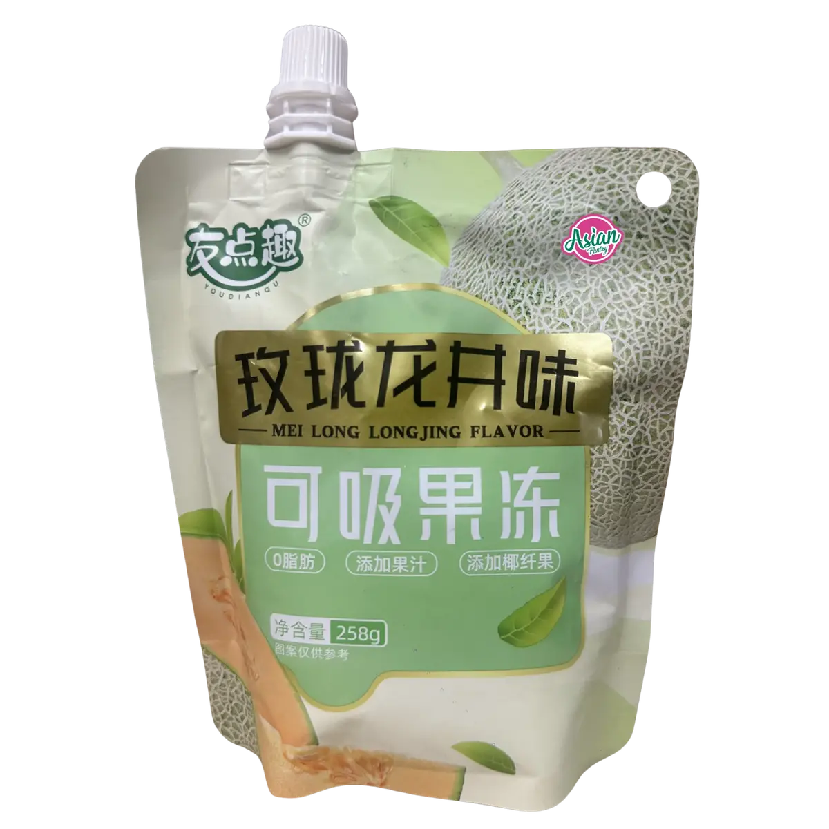 Youdianqu Melon Longjing Tea Flavour Jelly 258G 1