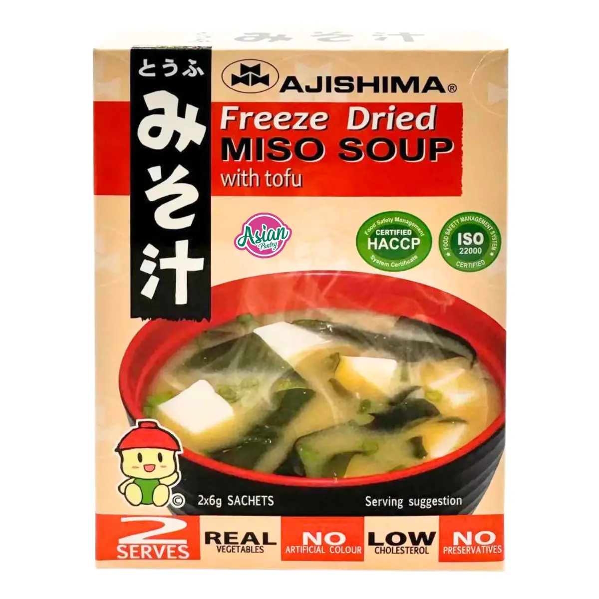 Ajishima Instant Miso Soup With Tofu 2Pk 12G 1