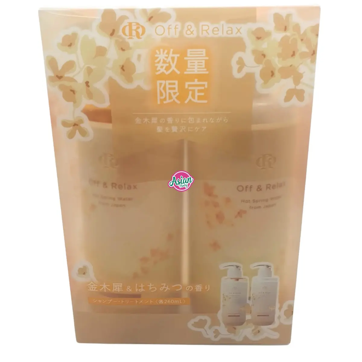 Off&Relax Osmanthus & Honey Limited Edition Shampoo & Treatment Set 520G 1