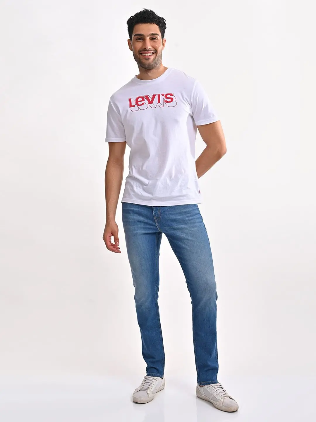 Men's 512 Blue Slim Tapered Fit Mid Rise Jeans 1