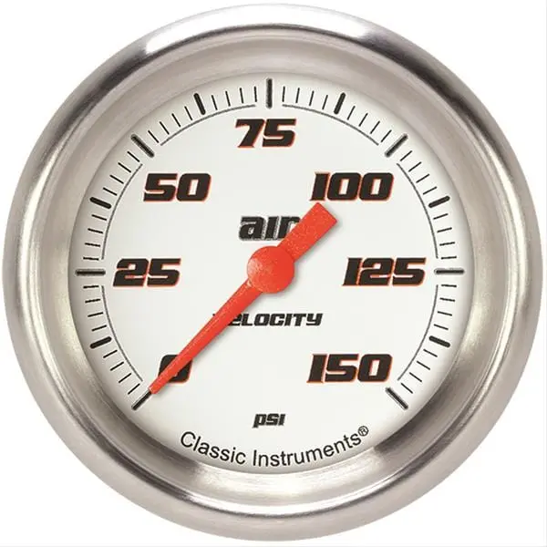 Classic Instruments Velocity Series White-Analog Gauge Set – Vs318Wapf 1
