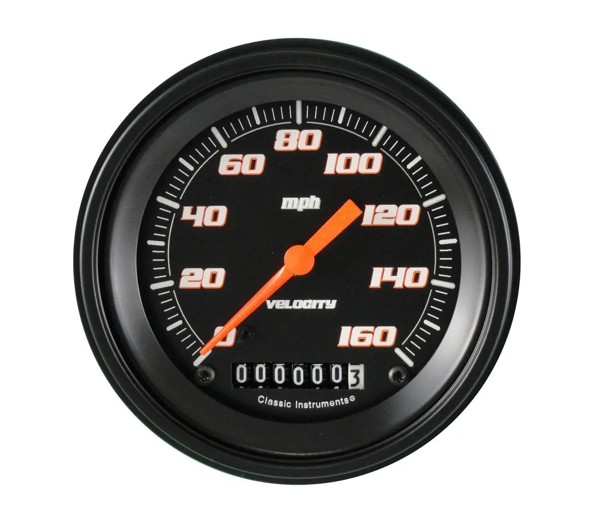 Classic Instruments Vs55Bblf Velocity Series Speedometer – Analog Black Face With Led Backlighting 1