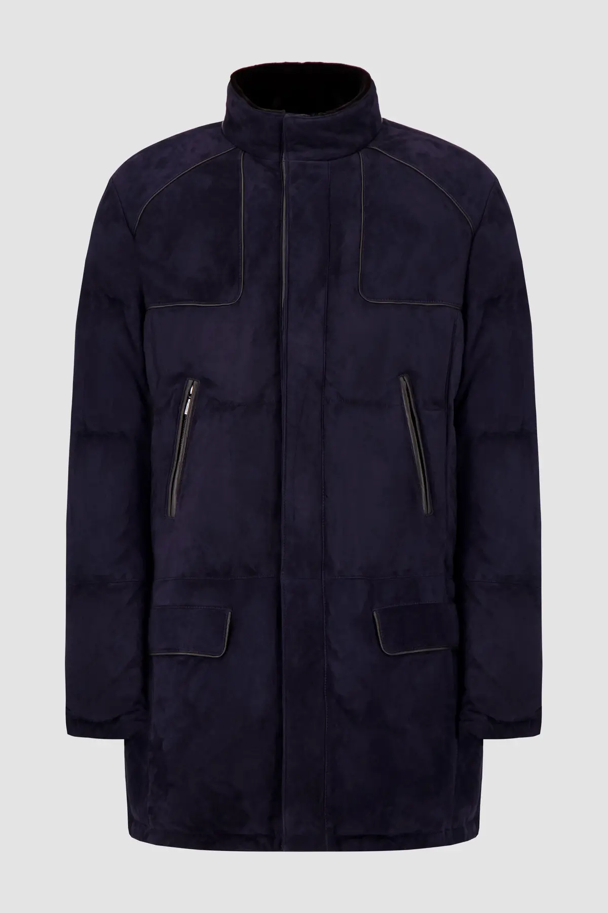Hettabretz Blue Quilted Goose Down Jacket 1