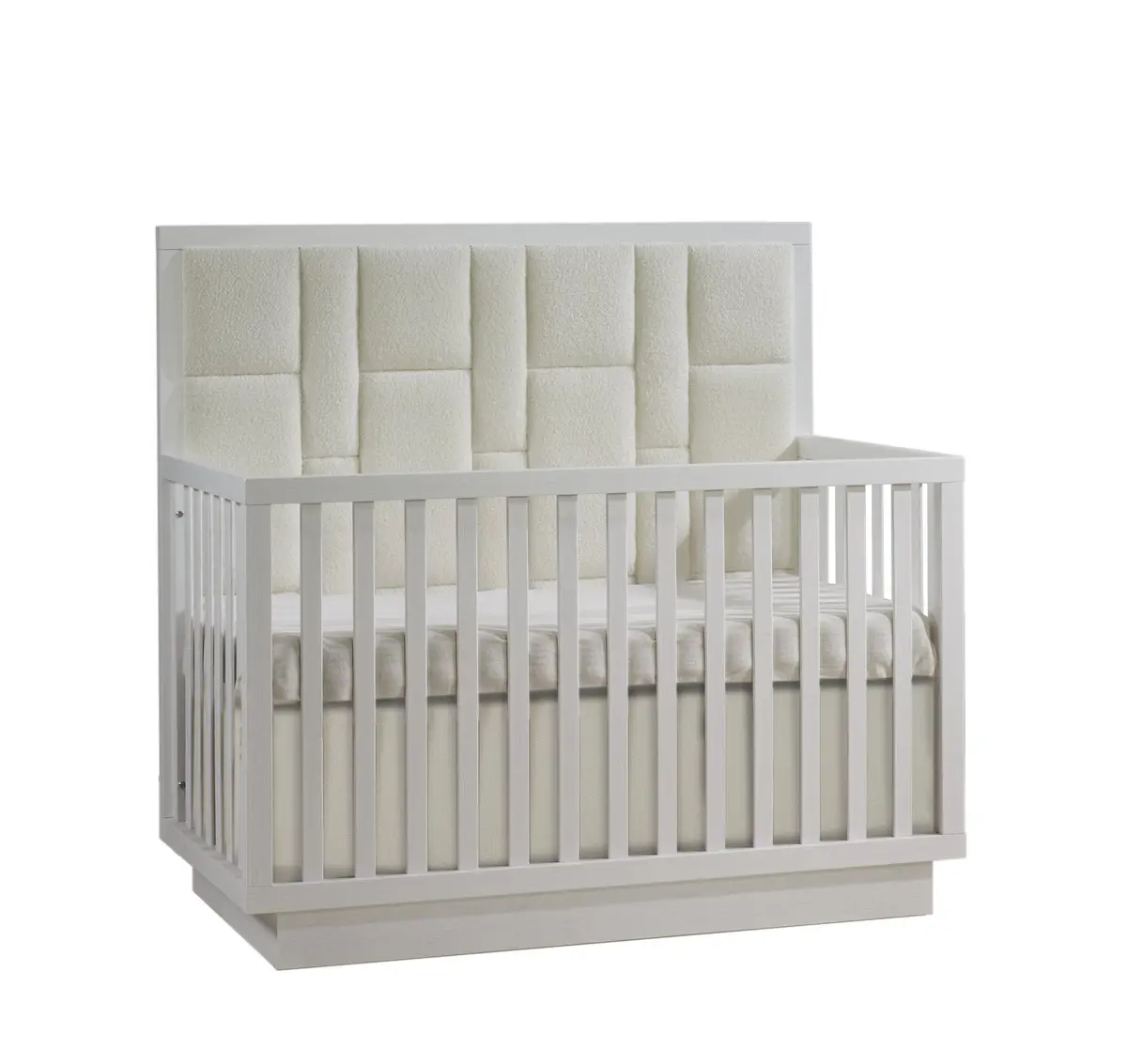 Como 5-In-1 Convertible Crib With Upholstered Panel 1
