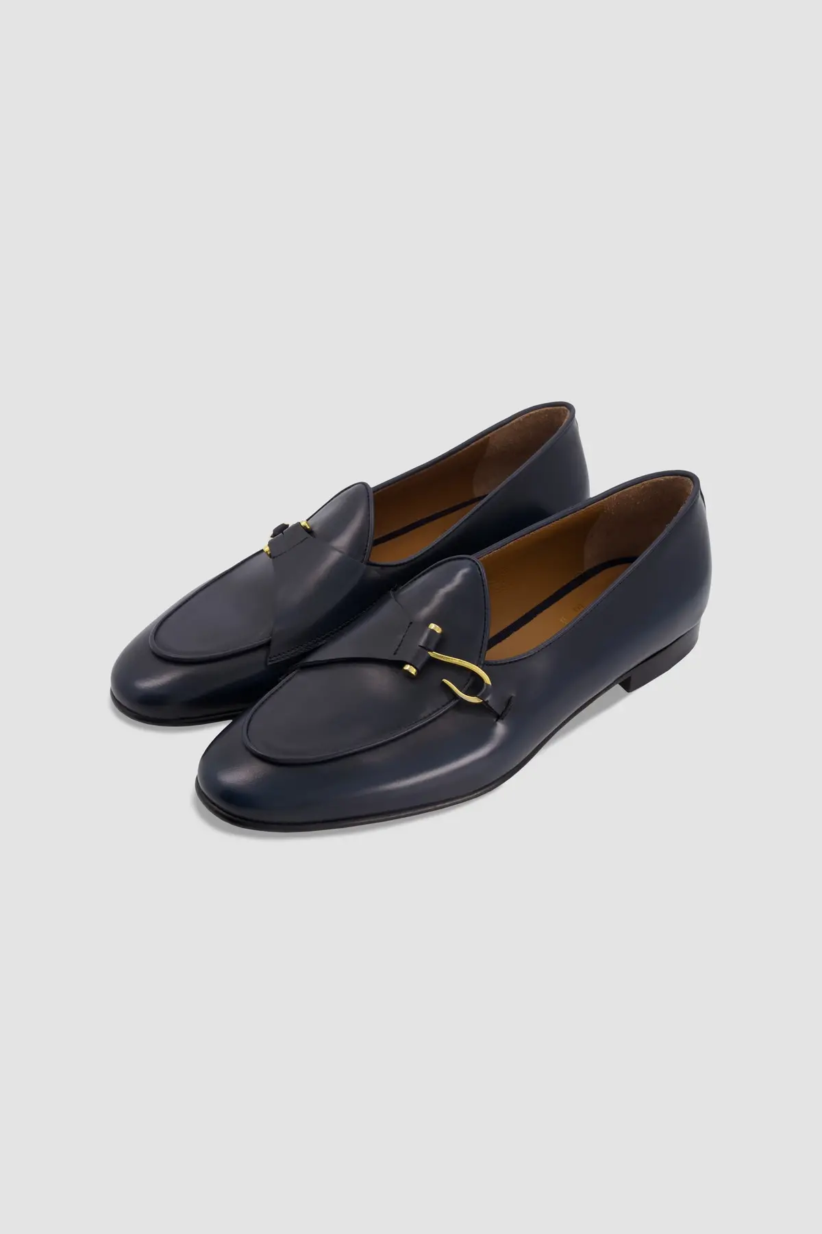 Edhen Milano Comporta Blue Leather Loafers 1