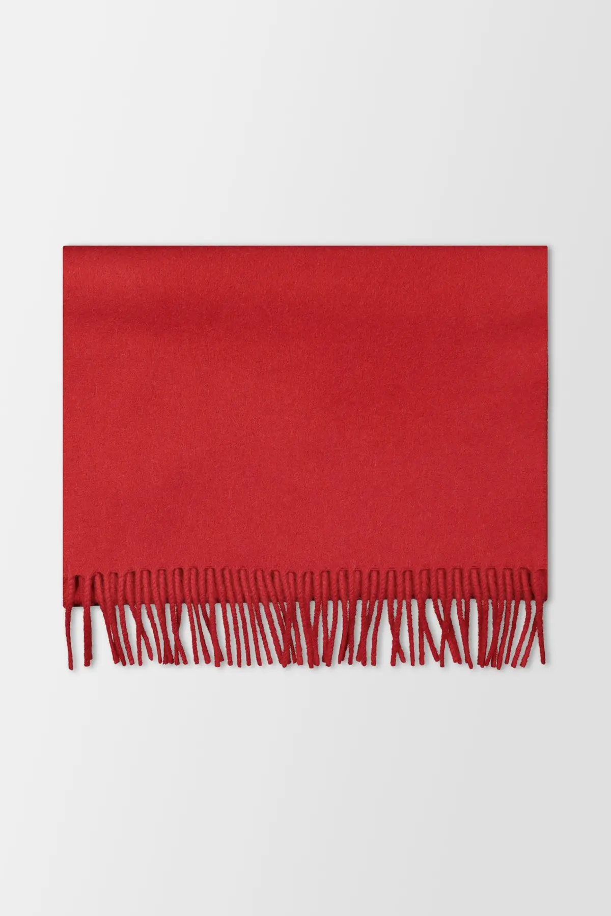 Joshua Ellis Scarlet Classic Plain Scarf 1