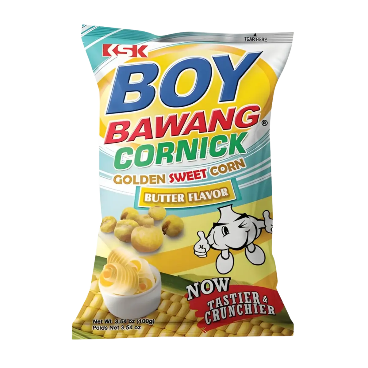 Boy Bawang Cornick Golden Sweet Corn Butter Flavour 100G (Bbd: 03/04/2026) 1